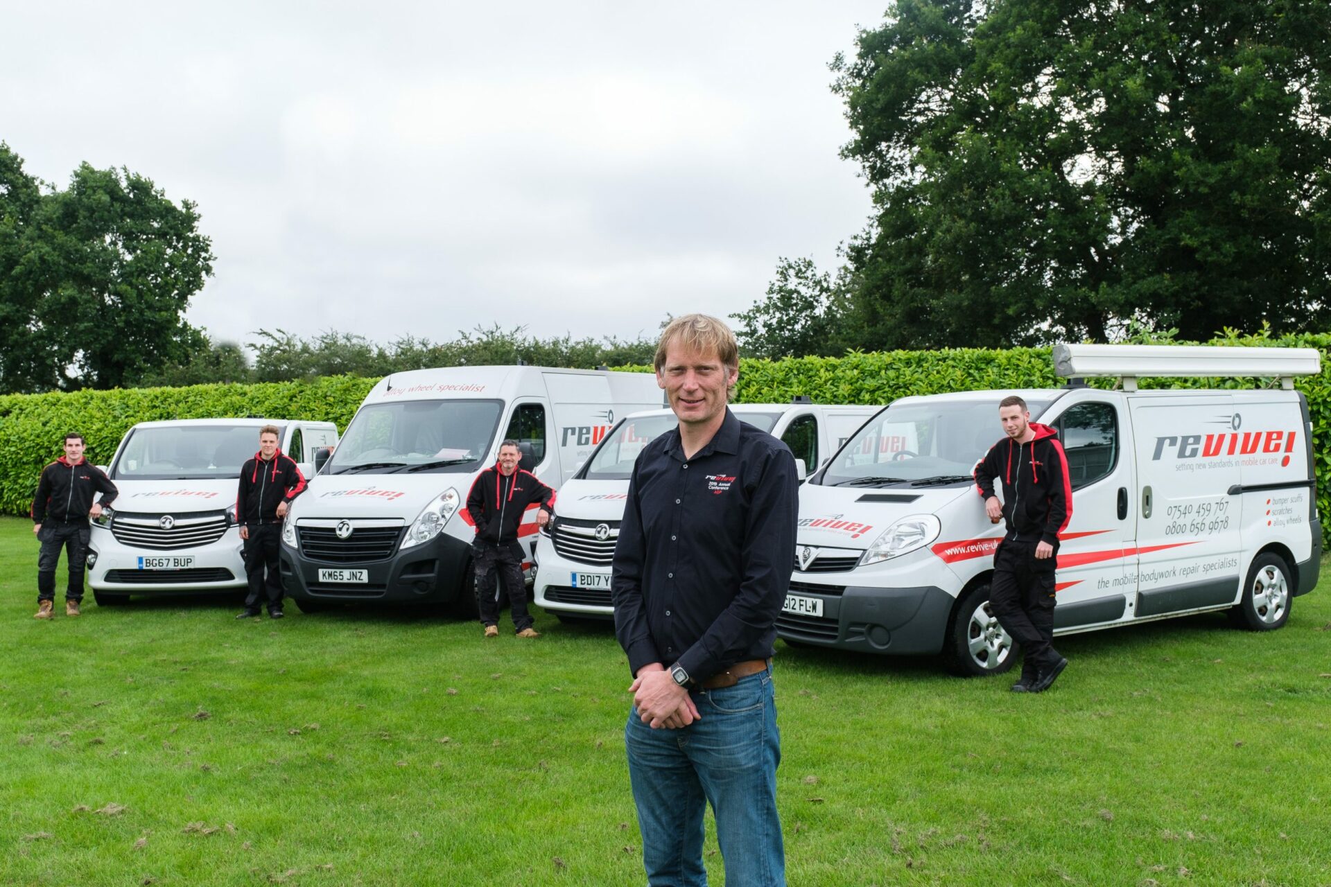 Iain and team Revive! Northampton standing by their vans