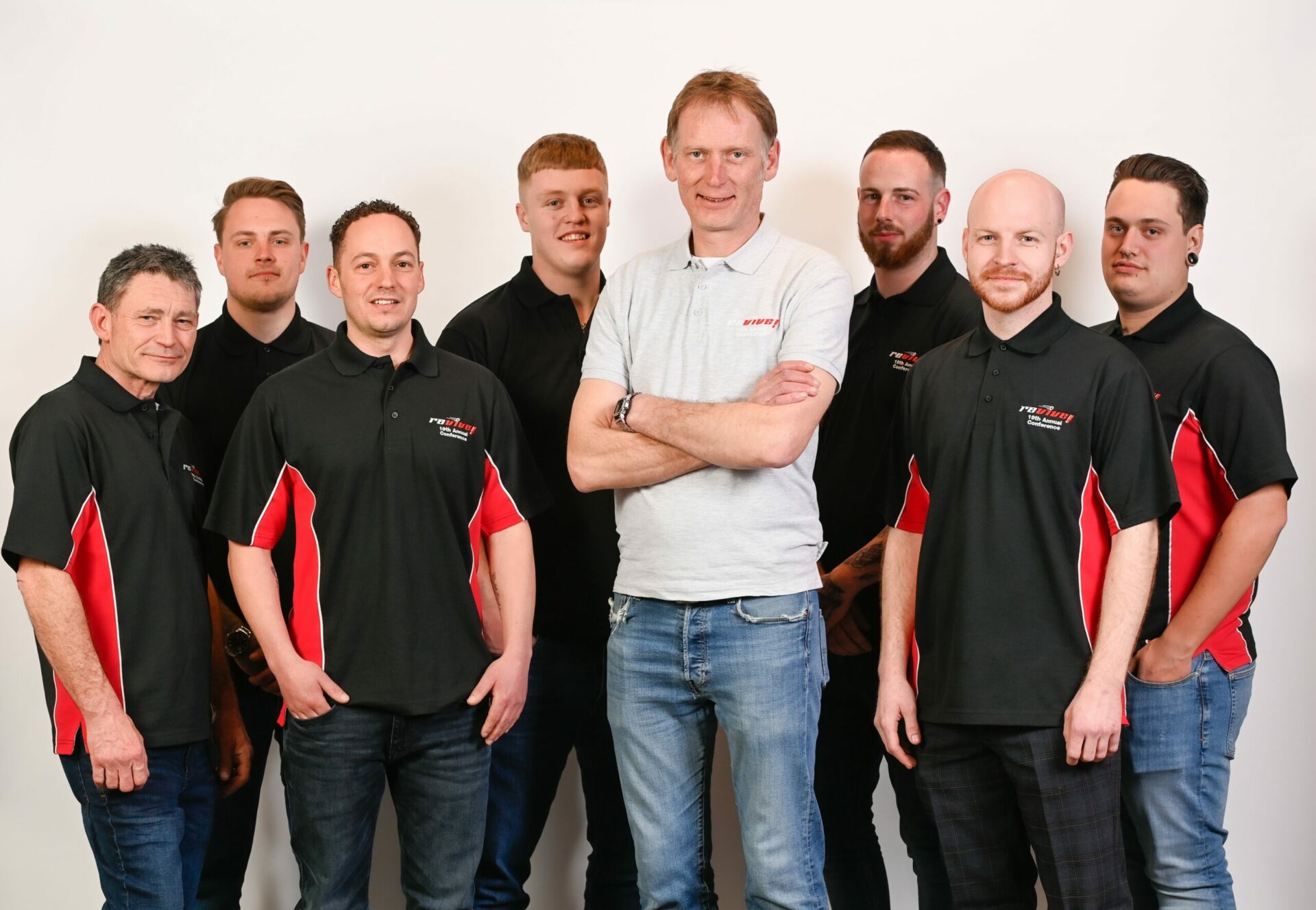 Franchise owner, Iain Wallis, with his team. Iain's business is shortlisted for Northampton Business of the Year.